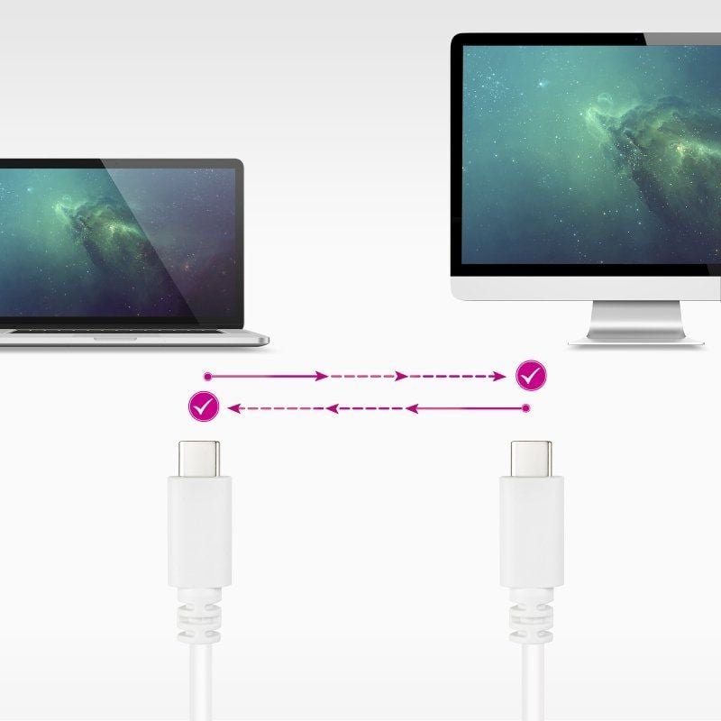Cable USB 2.0 Tipo-C Nanocable 10.01.2301-L150-W/ USB Tipo-C Macho - USB Tipo-C Macho/ 480Mbps/ 1.5m/ Blanco - изображение 5