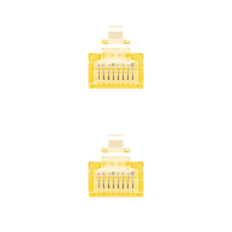 Cable de Red RJ45 AWG24 UTP Nanocable 10.20.0401-Y Cat.6/ 1m/ Amarillo - изображение 3