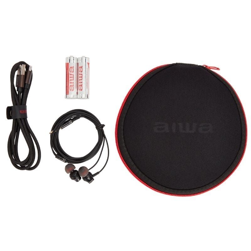 Reproductor de CD/CDR/MP3 Aiwa Walk PCD-810BK/ con Batería/ con Cable/ Negra y Gris - изображение 5