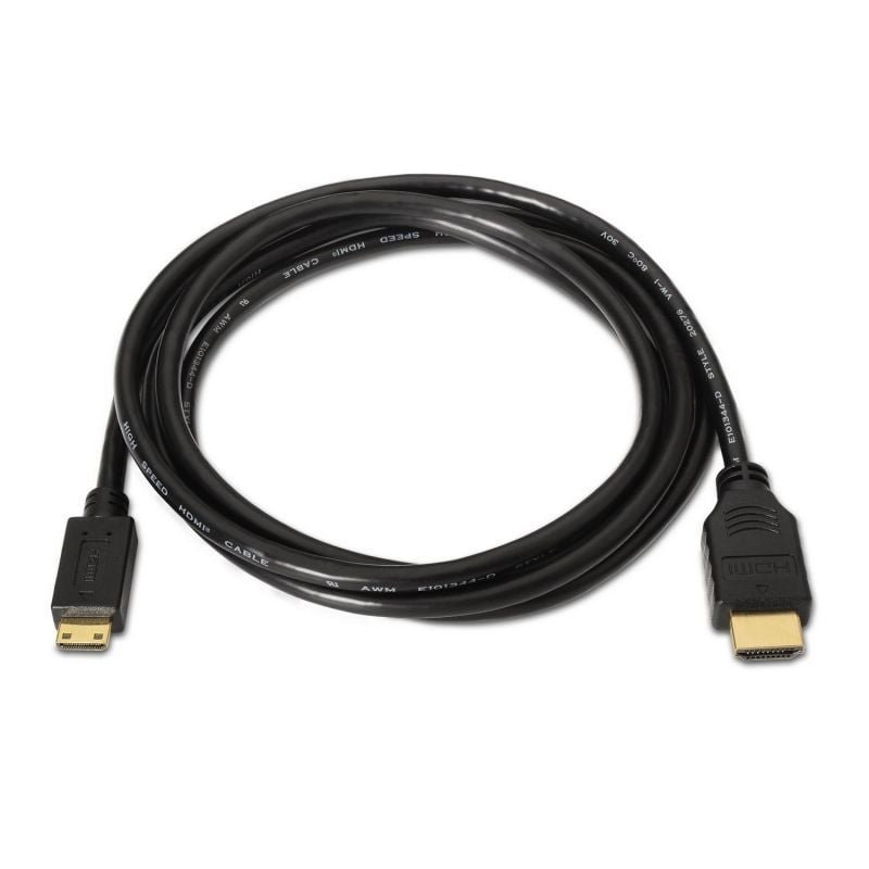 Cable HDMI Aisens A119-0115/ HDMI Macho - Mini HDMI Macho/ Hasta 10W/ 720Mbps/ 3m/ Negro - изображение 2