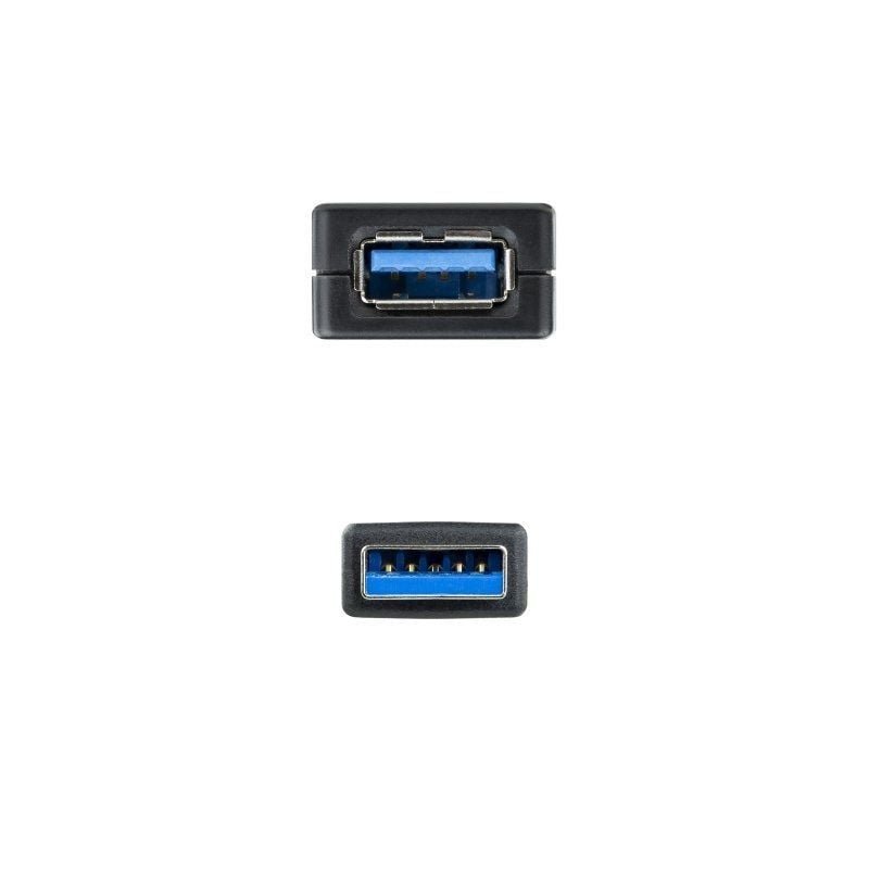 Cable Alargador USB 3.0 con Amplificador Nanocable 10.01.0311/ USB Macho - USB Hembra/ 5m/ Negro - изображение 3