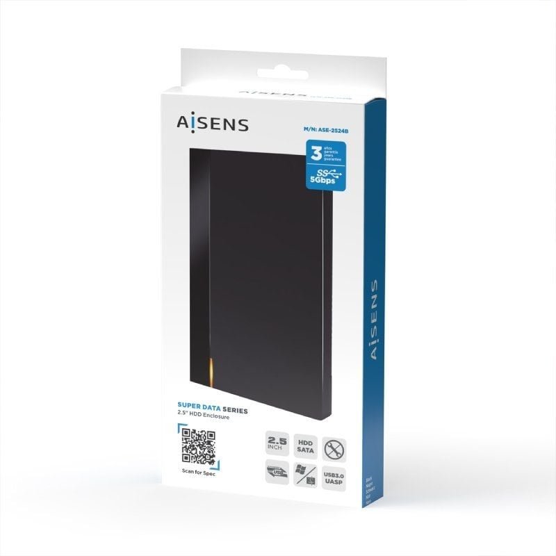 Caja Externa para Disco Duro de 2.5" Aisens ASE-2524B/ USB 3.1/ Sin tornillos - изображение 4