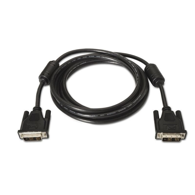 Cable DVI Aisens A117-0086/ DVI-D Macho - DVI-D Macho/ Hasta 3W/ 10Mbps/ 1.8m/ Negro - изображение 2