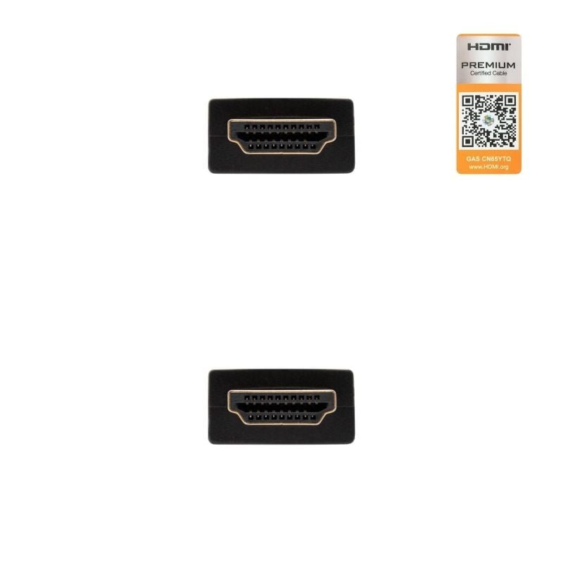 Cable HDMI 2.0 4K Nanocable 10.15.3601-L150/ HDMI Macho - HDMI Macho/ 1.5m/ Certificado/ Negro - изображение 3