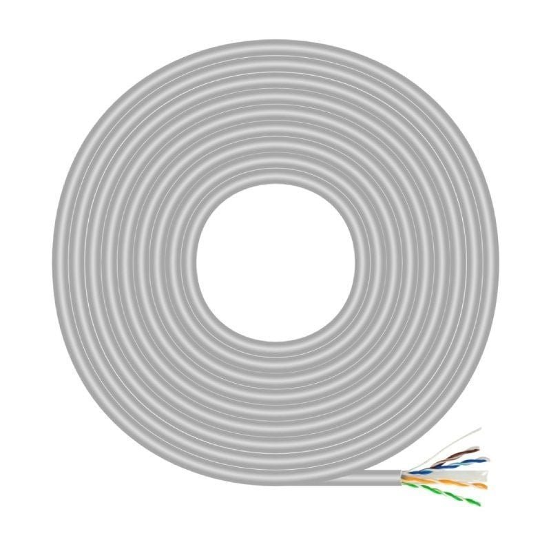 Bobina de Cable RJ45 UTP AWG23 CCA (Aleación) Aisens A135-0660 Cat.6/ 100m/ Gris - изображение 2
