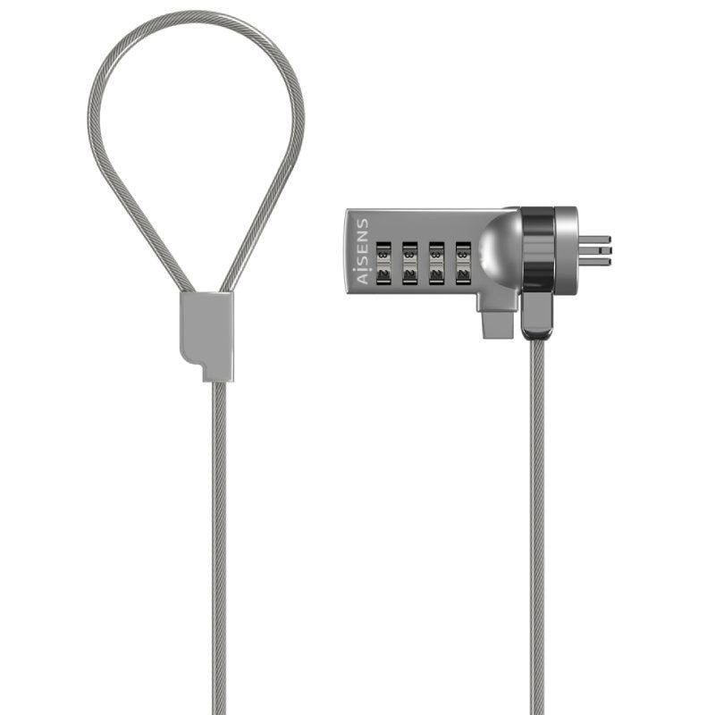 Cable de Seguridad para Portátiles Aisens ASLK-D40N01-SL/ 1.5m - изображение 2