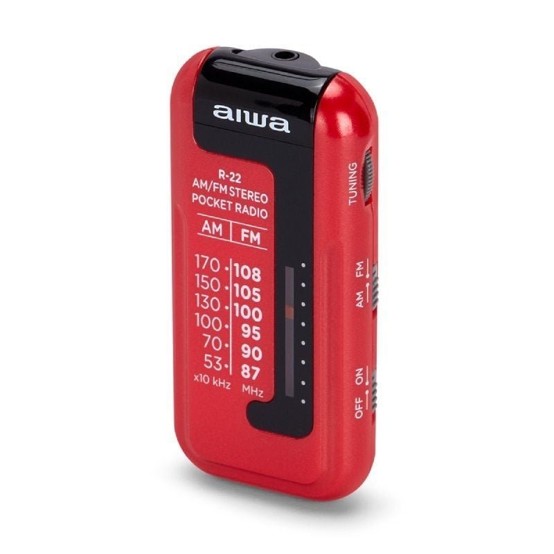 Radio Portátil Aiwa R-22RD/ con Batería/ a Pilas/ Roja - изображение 4