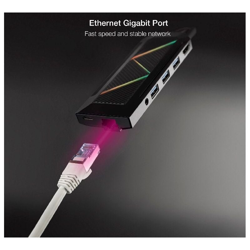 Docking USB Tipo-C Nanocable 10.16.0901/ 3xUSB/ 1xUSB Tipo-C PD/ 1xHDMI/ 1xRJ45/ 1xLector Tarjetas SD TF/ Audio - изображение 4