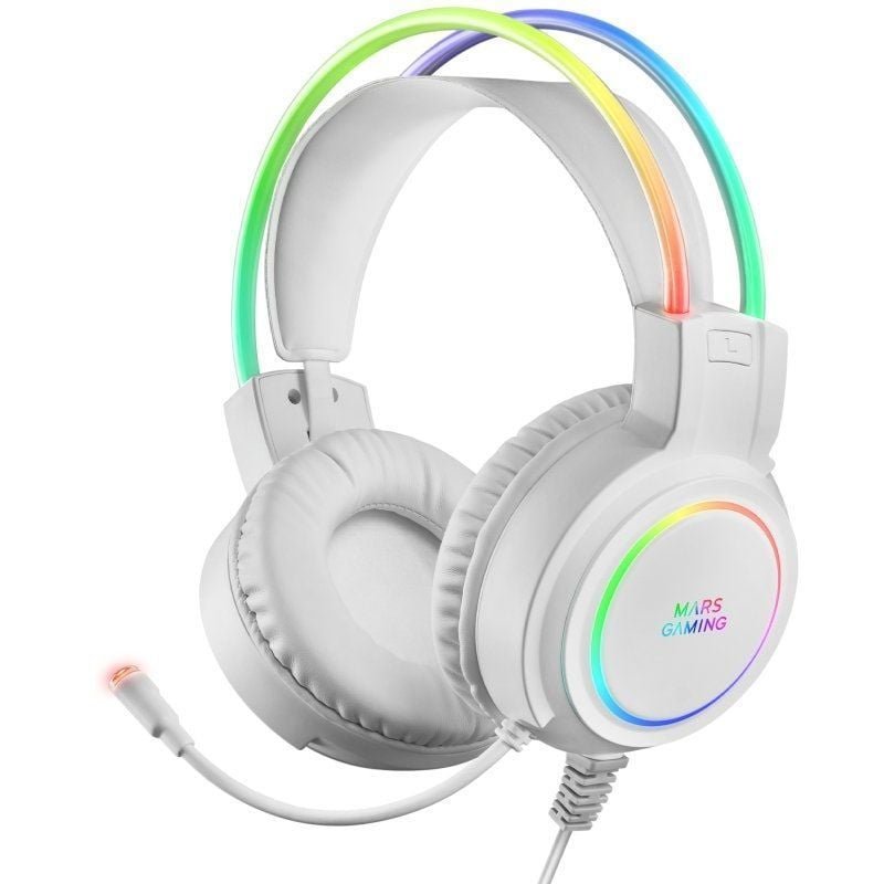 Auriculares Gaming con Micrófono Mars Gaming MHRGB/ Jack 3.5/ Blancos - изображение 5