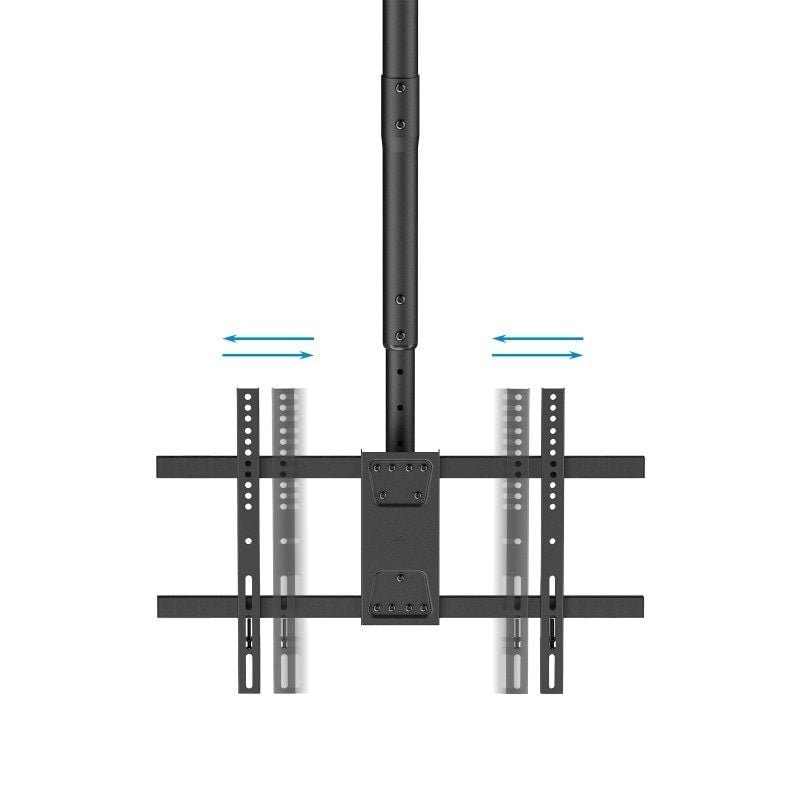 Soporte de Techo Giratorio/ Inclinable/ Nivelable TooQ LPCE1186TSLI-B para TV de 43-86"/ hasta 60kg - изображение 2