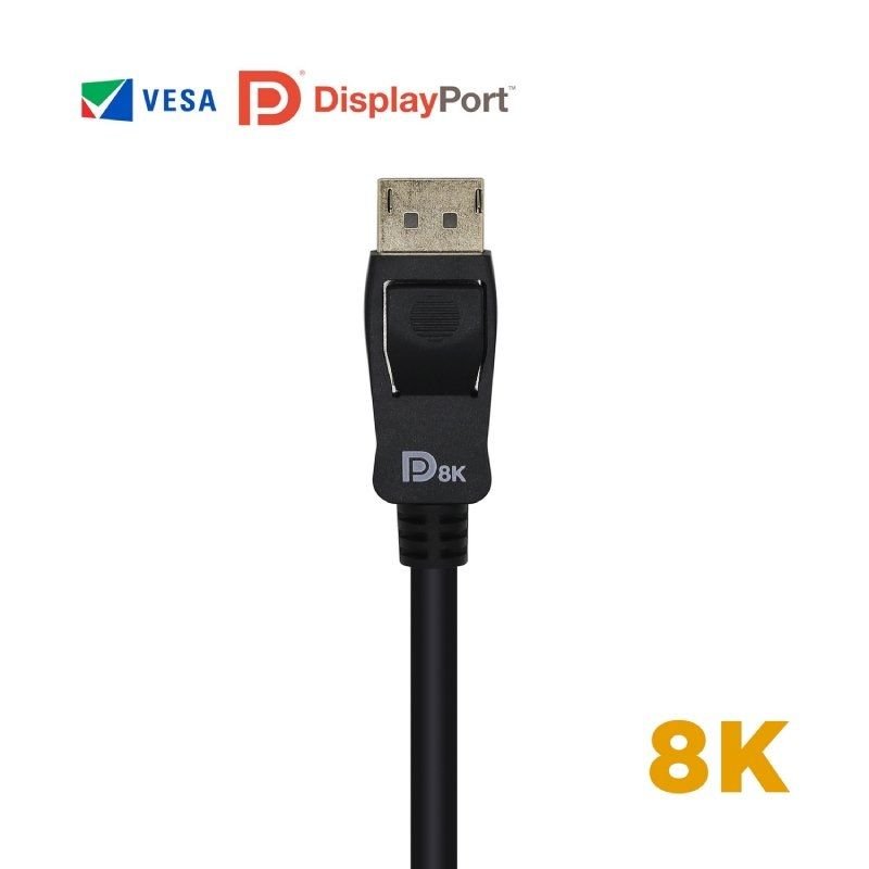 Cable DisplayPort 1.4 8K Aisens A149-0431/ DisplayPort Macho - DisplayPort Macho/ 1m/ Certificado/ Negro - изображение 3