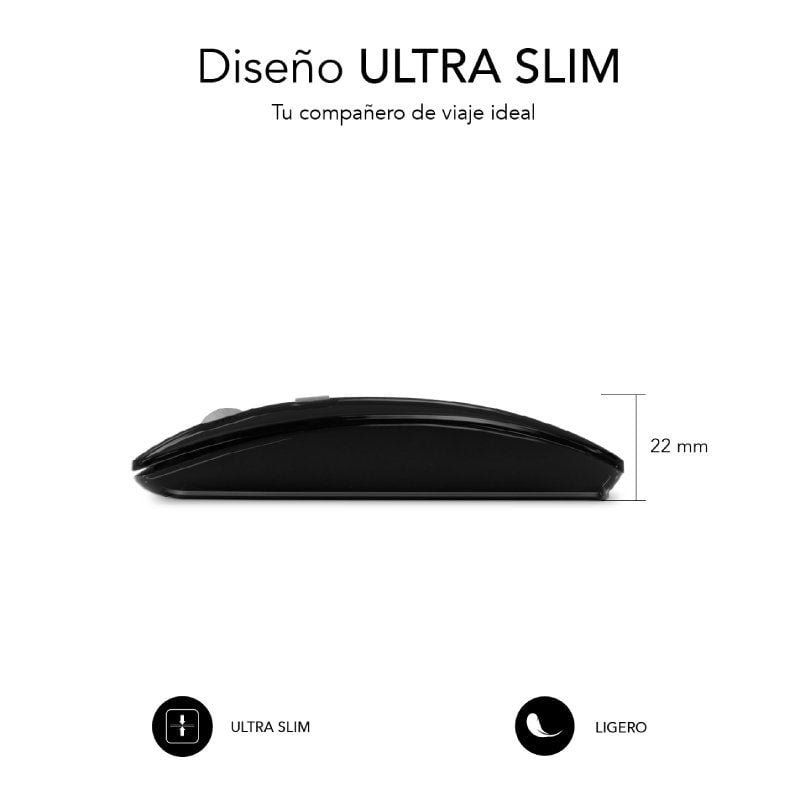 Ratón Inalámbrico por Bluetooth Subblim Dual Flat/ Batería recargable/ Hasta 1600 DPI - изображение 3