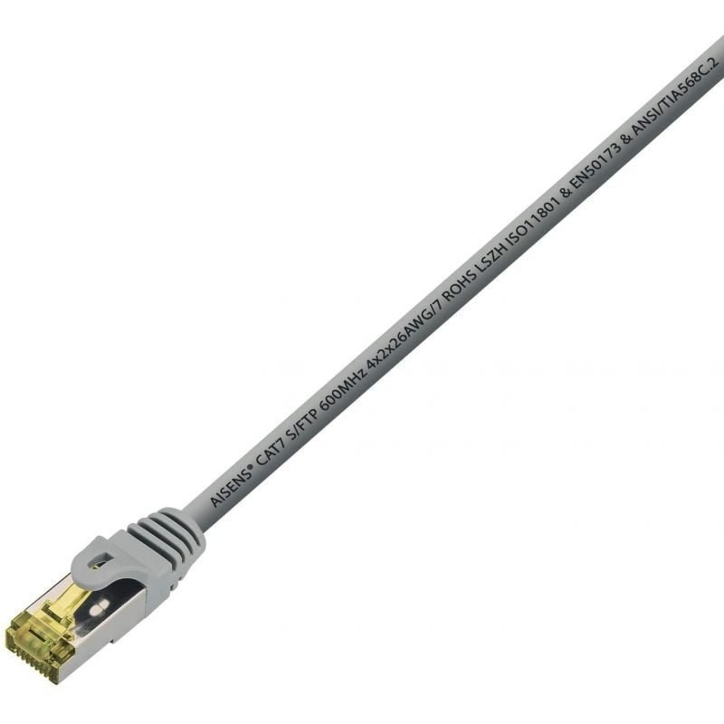 Cable de Red RJ45 S/FTP Aisens A146-0333 Cat.7/ 50cm/ Gris - изображение 2