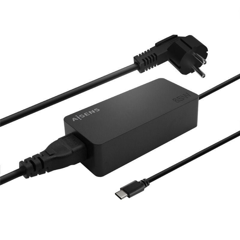 Cargador de Portátil Aisens ASCH-1PD65D-BK/ 1xUSB Tipo-C/ 65W - изображение 2