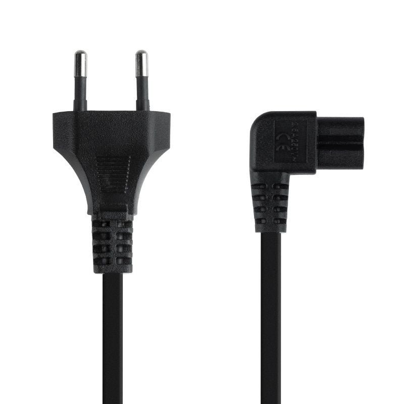 Cable Alimentación Acodado Nanocable 10.22.0503/ CEE7/16 Macho - C7 Hembra/ 3m/ Negro - изображение 2