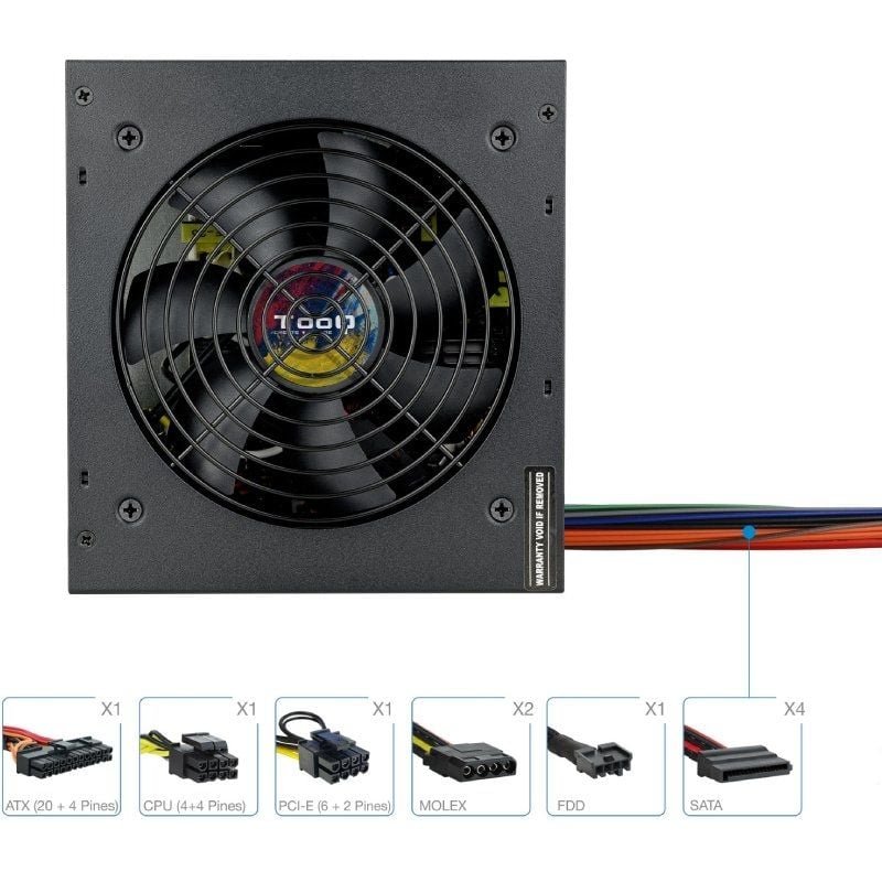 Fuente de Alimentación TooQ TQAPOLO-600SP/ 600W/ Ventilador 14cm - изображение 3