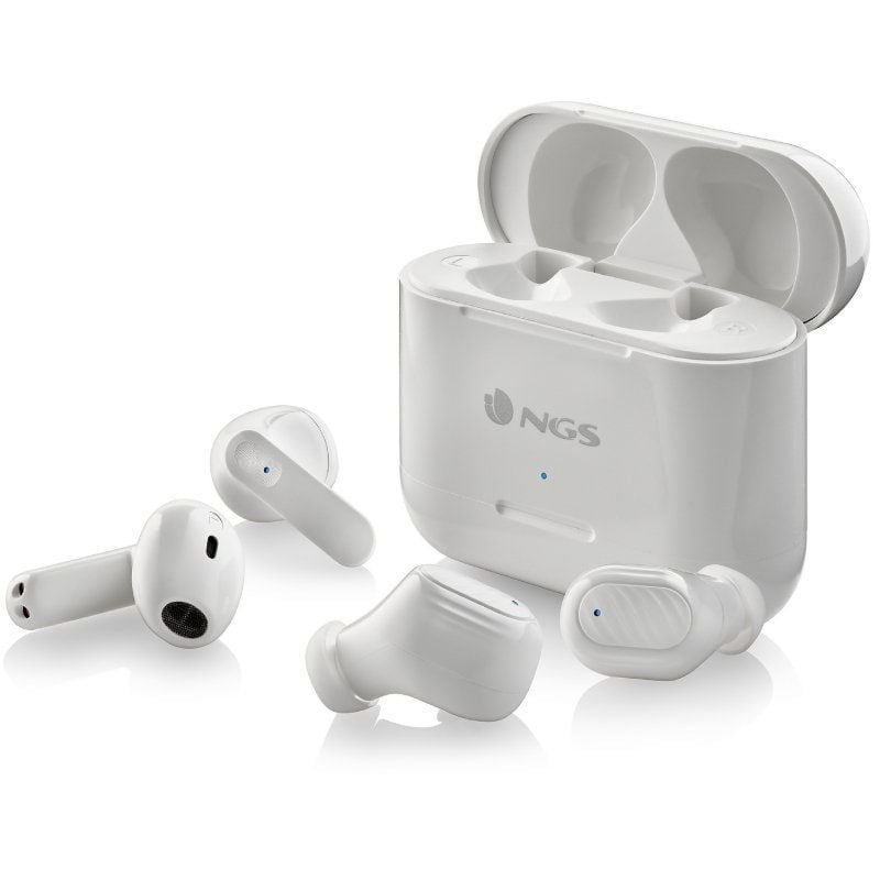 Auriculares Bluetooth NGS Ártica Duo con estuche de carga/ Autonomía 5h/ Blancos - изображение 3