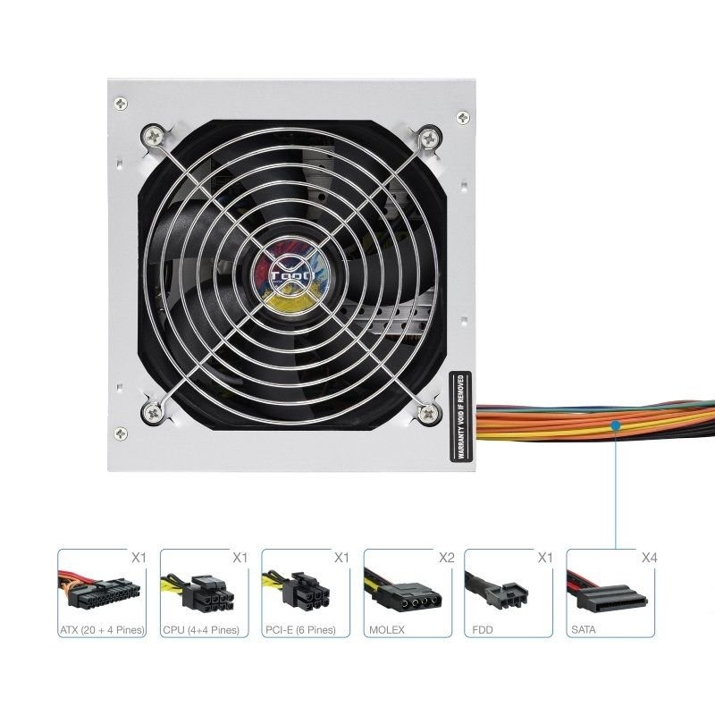 Fuente de Alimentación TooQ TQAPOLO-500SP/ 500W/ Ventilador 12cm - изображение 3