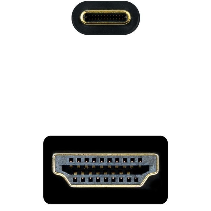 Cable Conversor Nanocable 10.15.5135/ USB Tipo-C Macho - HDMI Macho/ 5m/ Negro - изображение 3