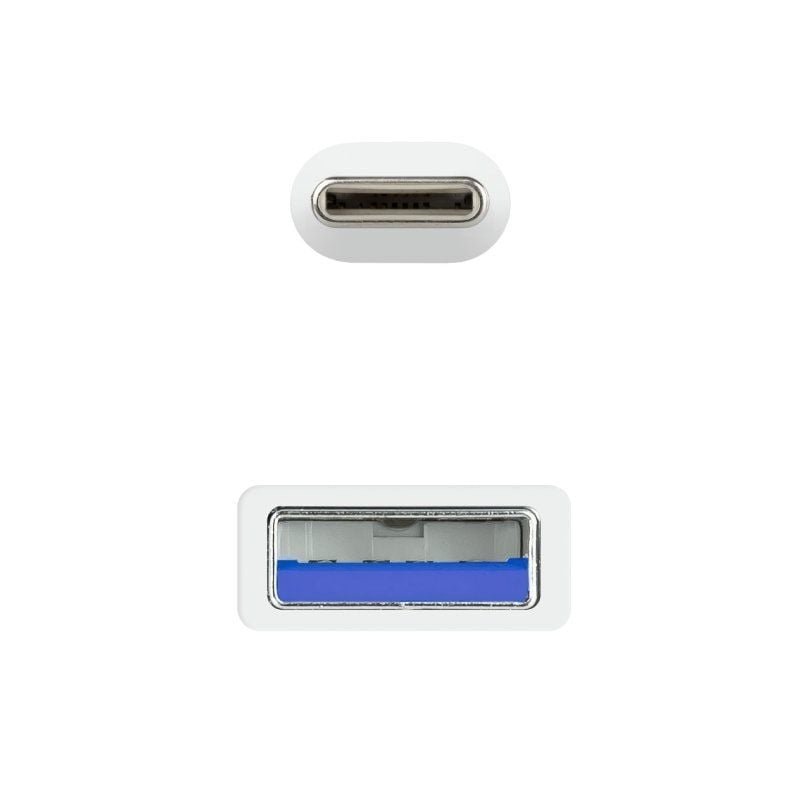 Cable USB 3.1 Tipo-C Nanocable 10.01.4000-W/ USB Tipo-C Macho - USB Macho/ 50cm/ Blanco - изображение 3