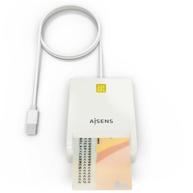 Lector de DNI y Tarjetas Aisens ASCR-SN07-W/ Blanco - изображение 3
