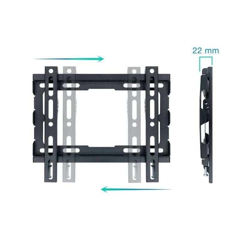 Soporte de Pared Fijo TooQ LP1043F-B para TV de 23-43"/ hasta 45kg - изображение 2