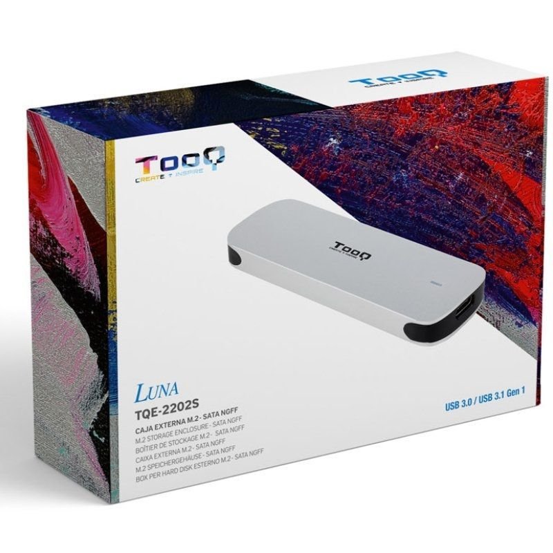 Caja Externa para Disco SSD M.2 TooQ TQE-2202S/ USB 3.1 Gen2/ Sin tornillos - изображение 5