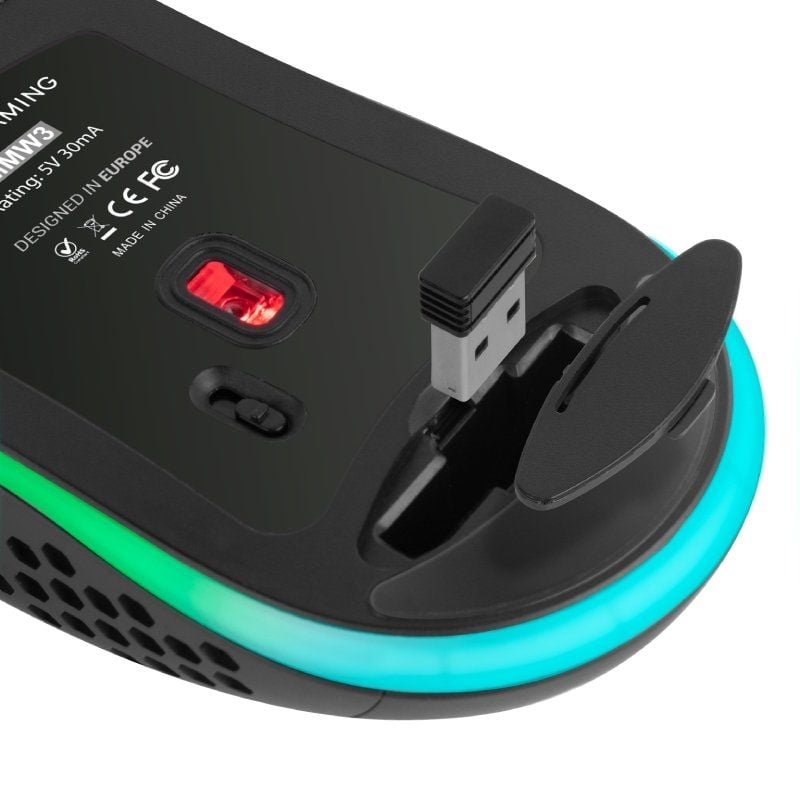 Ratón Gaming Inalámbrico Mars Gaming MMW3/ Batería recargable/ Hasta 3200 DPI - изображение 4