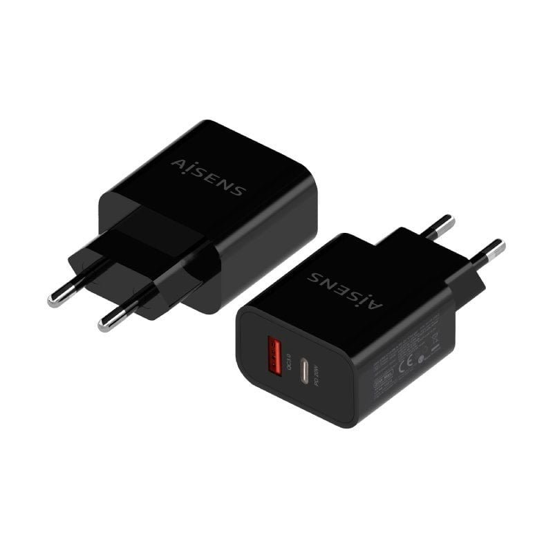 Cargador de Pared Aisens A110-0682/ 1xUSB Tipo-C/ 1x USB/ 20W - изображение 2