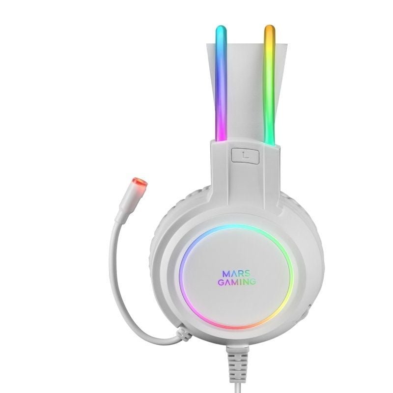 Auriculares Gaming con Micrófono Mars Gaming MHRGB/ Jack 3.5/ Blancos - изображение 2