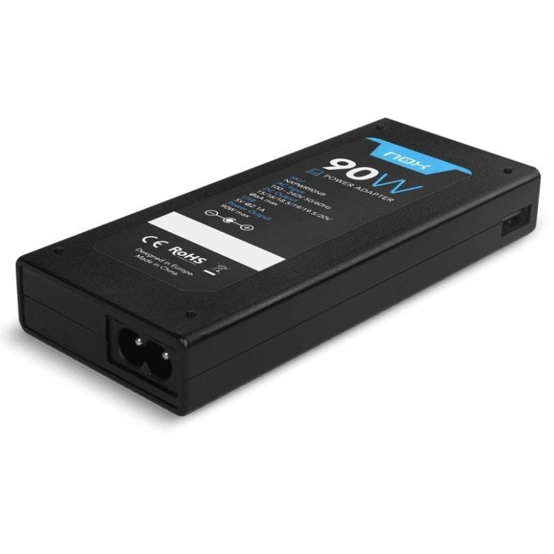 Cargador de Portátil Nox 90W/ 90W/ Automático/ 10 Conectores/ Voltaje 15-20V - изображение 3