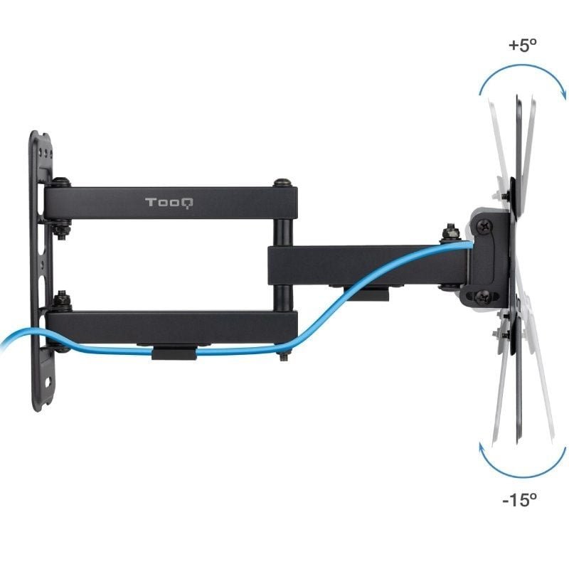 Soporte de Pared Extensible/ Giratorio/ Inclinable TooQ LP1345TN-B para TV de 13-43"/ hasta 20kg - изображение 3