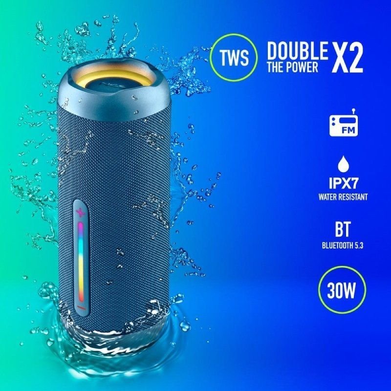 Altavoz con Bluetooth NGS Roller Furia 2/ 30W/ 2.0/ Azul - изображение 4