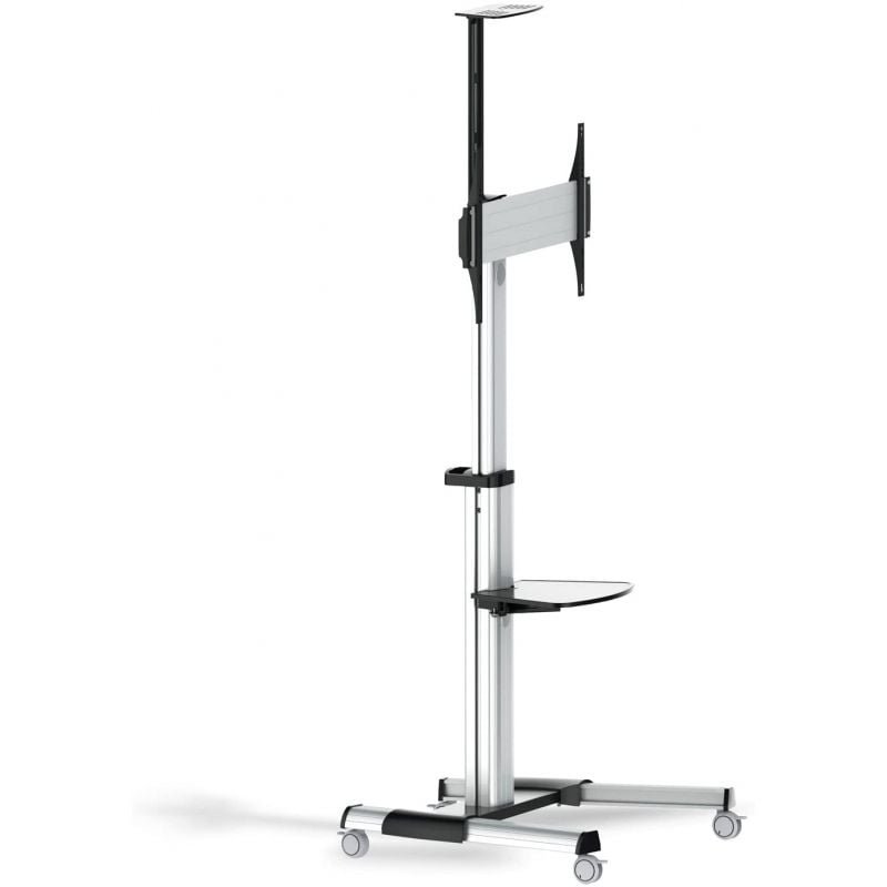 Soporte de Suelo Inclinable/ Ajustable con Ruedas TooQ FS1870M-B para TV de 37-70"/ hasta 50kg - изображение 2