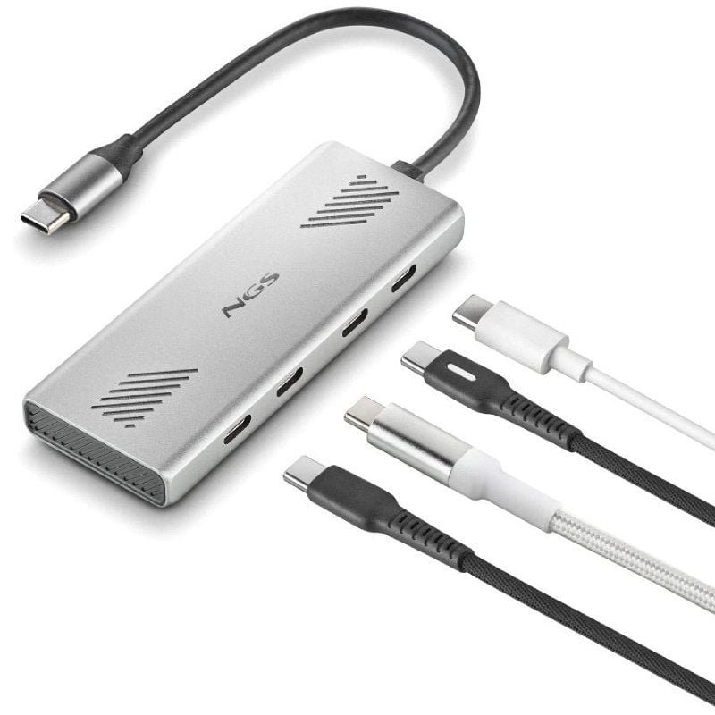 Hub USB Tipo-C NGS Wonder4-C/ 4xUSB Tipo-C - изображение 3