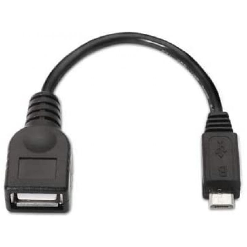 Cable USB 2.0 Nanocable 10.01.3500/ MicroUSB Macho - USB Hembra/ 15cm/ Negro - изображение 5