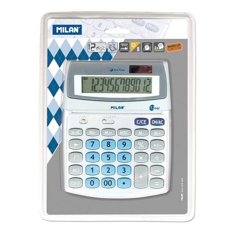Calculadora Milan 152512BL/ Gris - изображение 2
