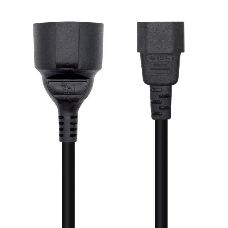 Adaptador Alimentación Aisens A132-0467/ C14 Macho - CEE7 Hembra/ 25cm/ Negro - изображение 2