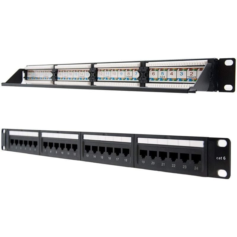 Patch Panel Nanocable 10.21.3124/ 24 Puertos/ Cat.6/ Altura 1U - изображение 2