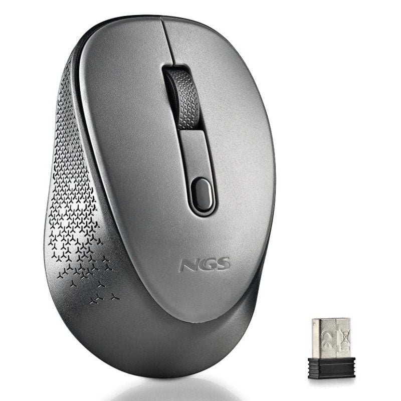Ratón Inalámbrico NGS Dew Gray/ Hasta 1600 DPI/ Gris - изображение 2