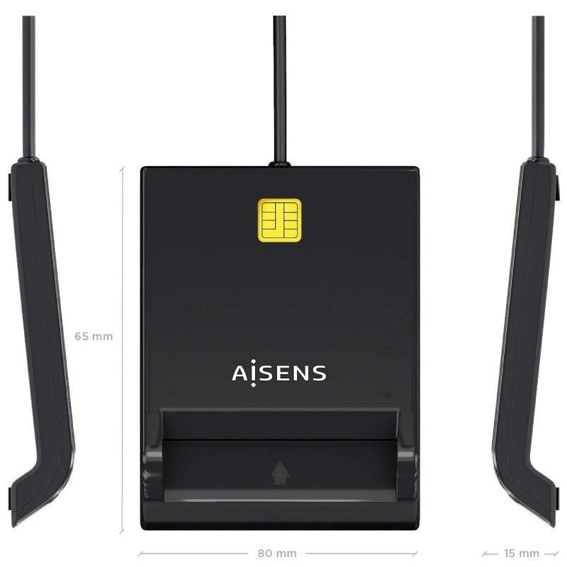 Lector de DNI y Tarjetas Aisens ASCR-SN06-BK/ Negro - изображение 4