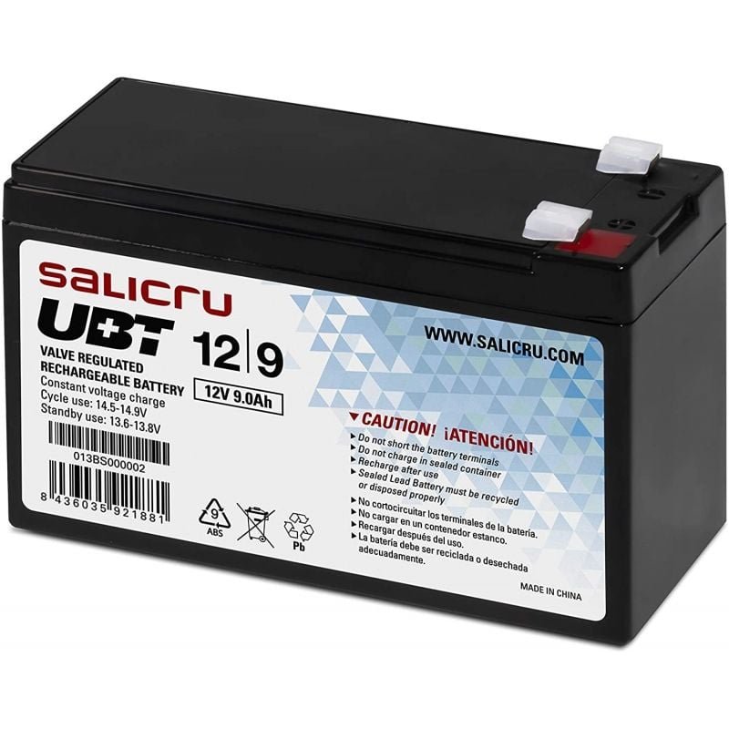 Batería Salicru UBT 12/9 compatible con SAI Salicru según especificaciones - изображение 2