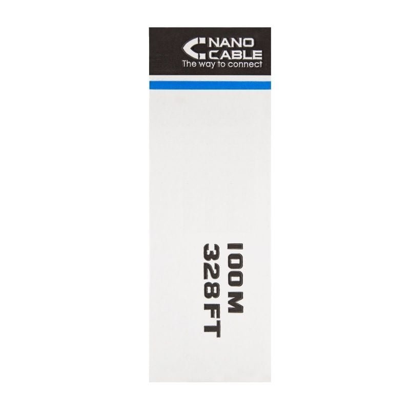 Bobina de Cable RJ45 UTP Nanocable 10.20.0302-FLEX Cat.5e/ 100m/ Gris - изображение 2