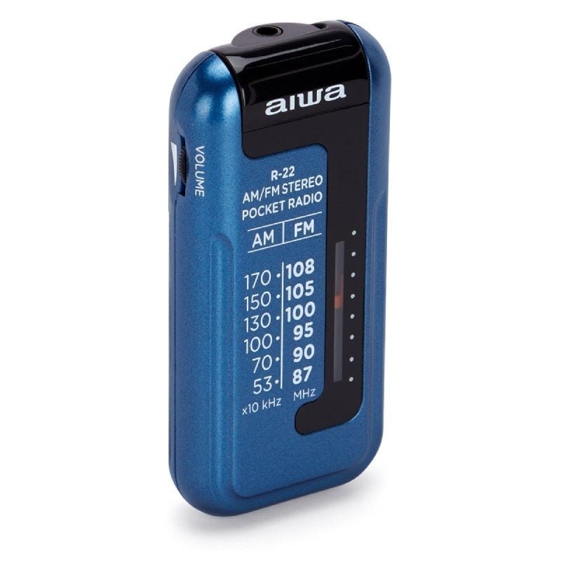 Radio Portátil Aiwa R-22BL/ con Batería/ a Pilas/ Azul - изображение 2