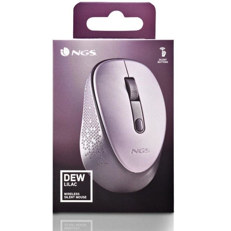 Ratón Inalámbrico NGS Dew Lilac/ Hasta 1600 DPI/ Lila - изображение 5