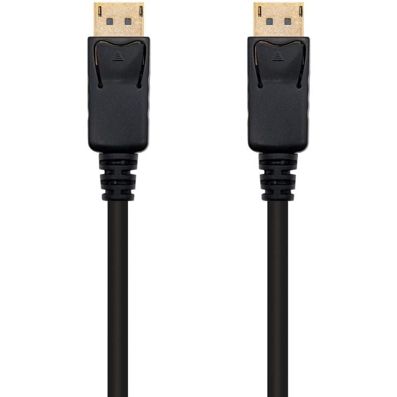 Cable DisplayPort 1.2 4K Nanocable 10.15.2302/ DisplayPort Macho - DisplayPort Macho/ 2m/ Negro - изображение 2