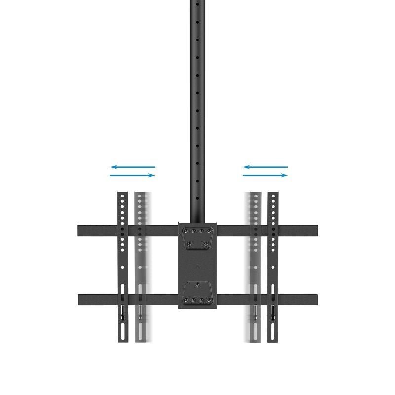 Soporte de Techo Giratorio/ Inclinable/ Nivelable TooQ LPCE1186TSLI-XL-B para TV de 43-86"/ hasta 60kg - изображение 2