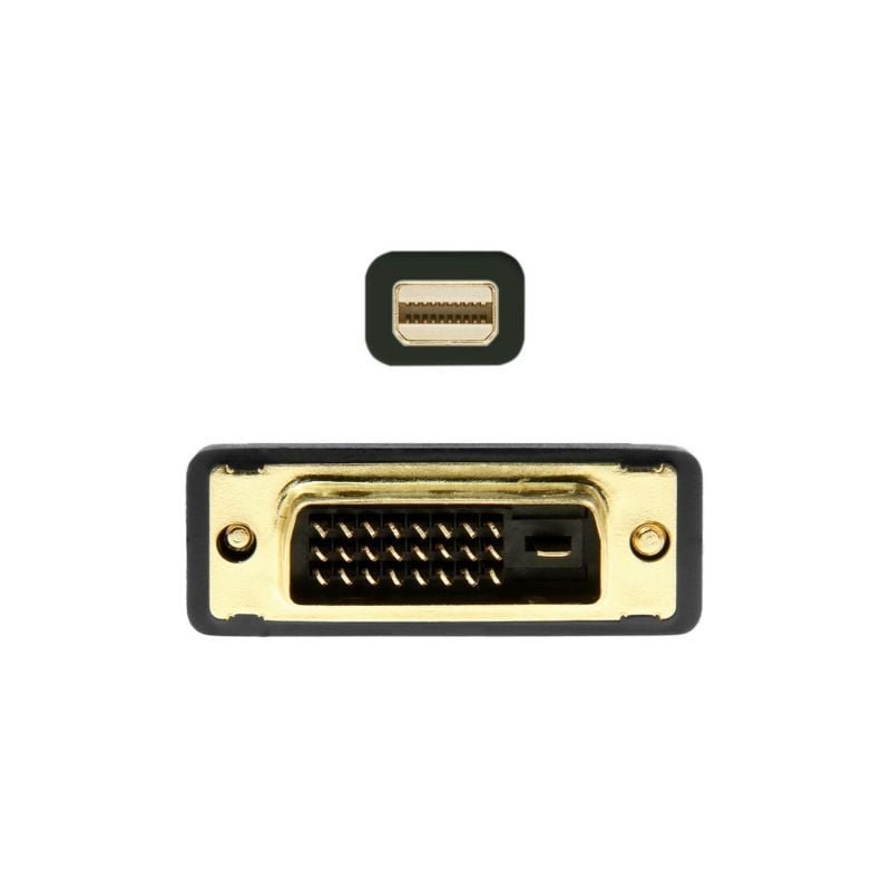 Cable Conversor Mini DisplayPort Aisens A125-0363/ Mini DisplayPort Macho - DVI Macho/ 2m/ Negro - изображение 2