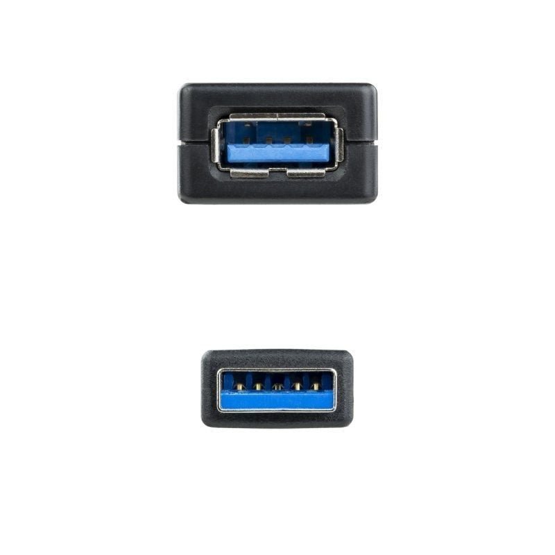 Cable Alargador USB 3.0 Nanocable 10.01.0313/ USB Macho - USB Hembra/ 15m/ Negro - изображение 4