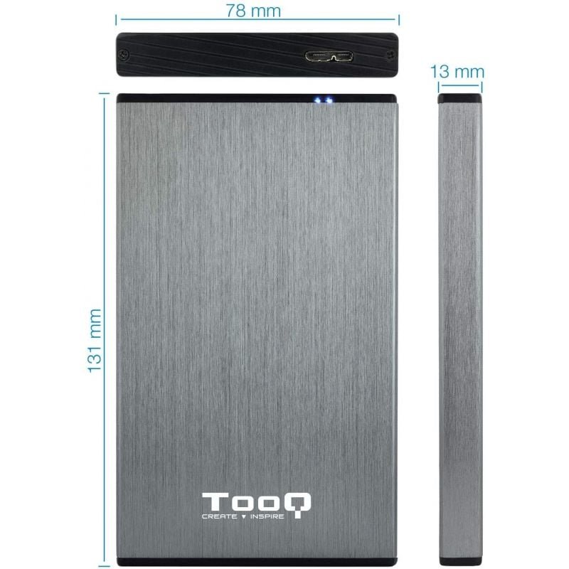 Caja Externa para Disco Duro de 2.5" TooQ TQE-2527G/ USB 3.1 - изображение 3